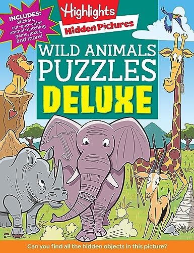 Wild Animals Puzzles Deluxe (Highlights Hidden Pictures)