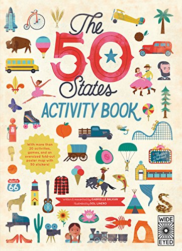 The 50 States: Activity Book: Maps of the 50 States of the USA