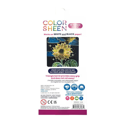 OOLY: Color Sheen Metallic Colored Pencils - Set of 12