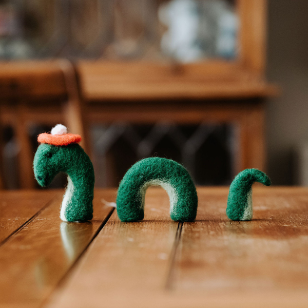 The Crafty Kit Company: Loch Ness Monster Needle Felting Craft Kit