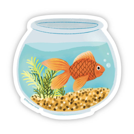 Grey Street Paper: Goldfish Bowl Sticker