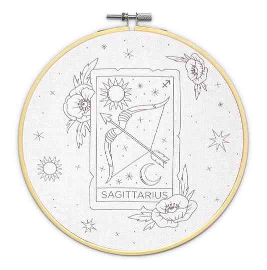 The Crafty Kit Company: Signs of Zodiac - Sagittarius Embroidery Kit