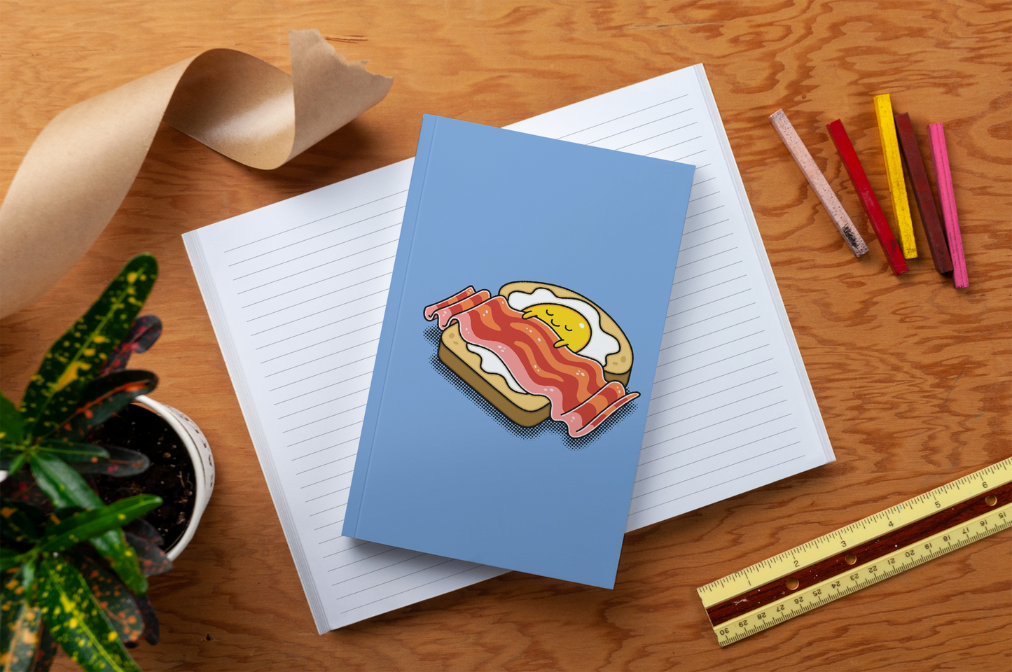 Denik: Sleepy Breakfast Classic Layflat Journal Notebook