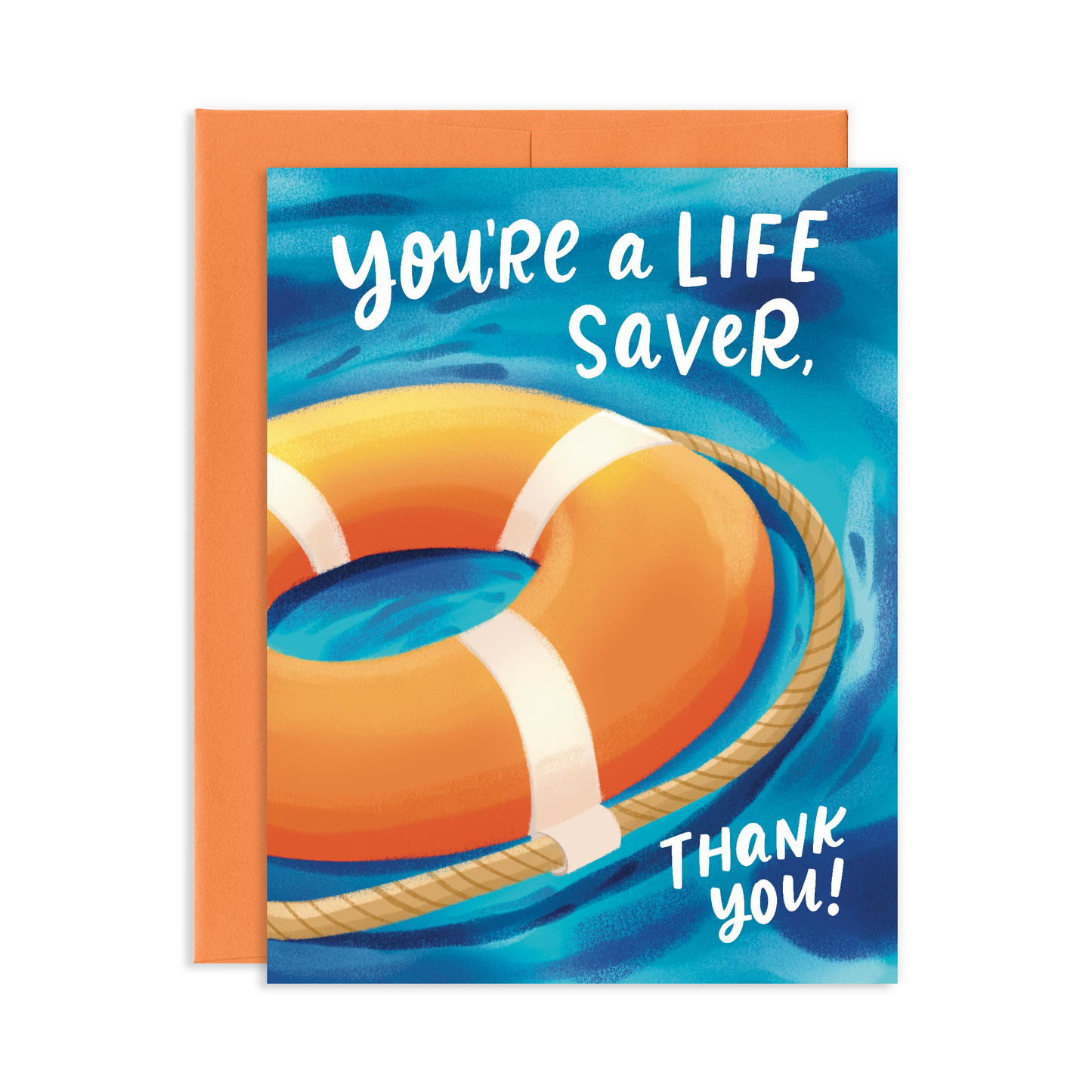 Grey Street Paper: Live Saver Thank You Greeting Card