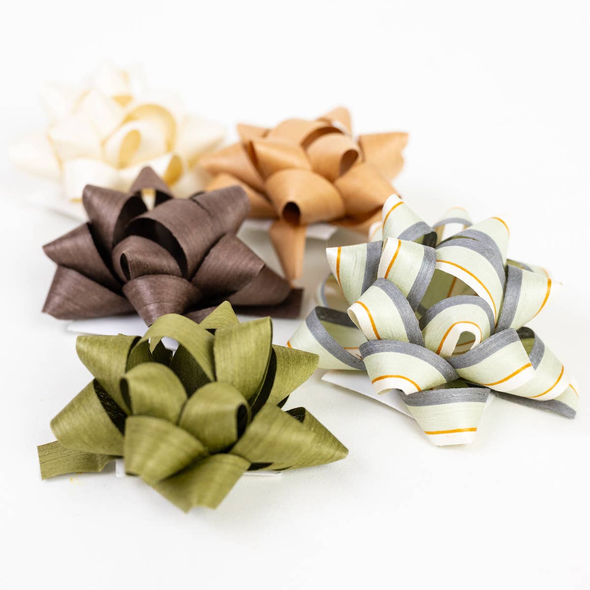 Wrappily Eco Gift Wrap Co.: Eco Gift Bows (Neutral Tones)