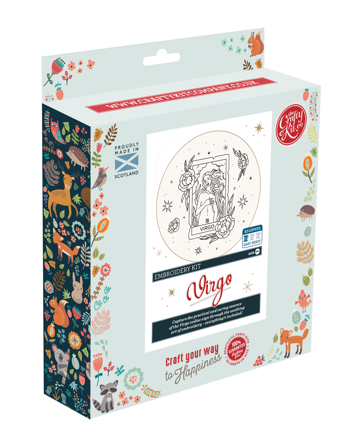 The Crafty Kit Company: Signs of Zodiac -  Virgo Embroidery Kit