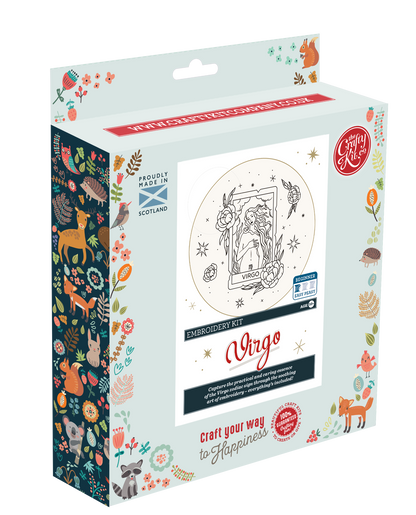 The Crafty Kit Company: Signs of Zodiac -  Virgo Embroidery Kit