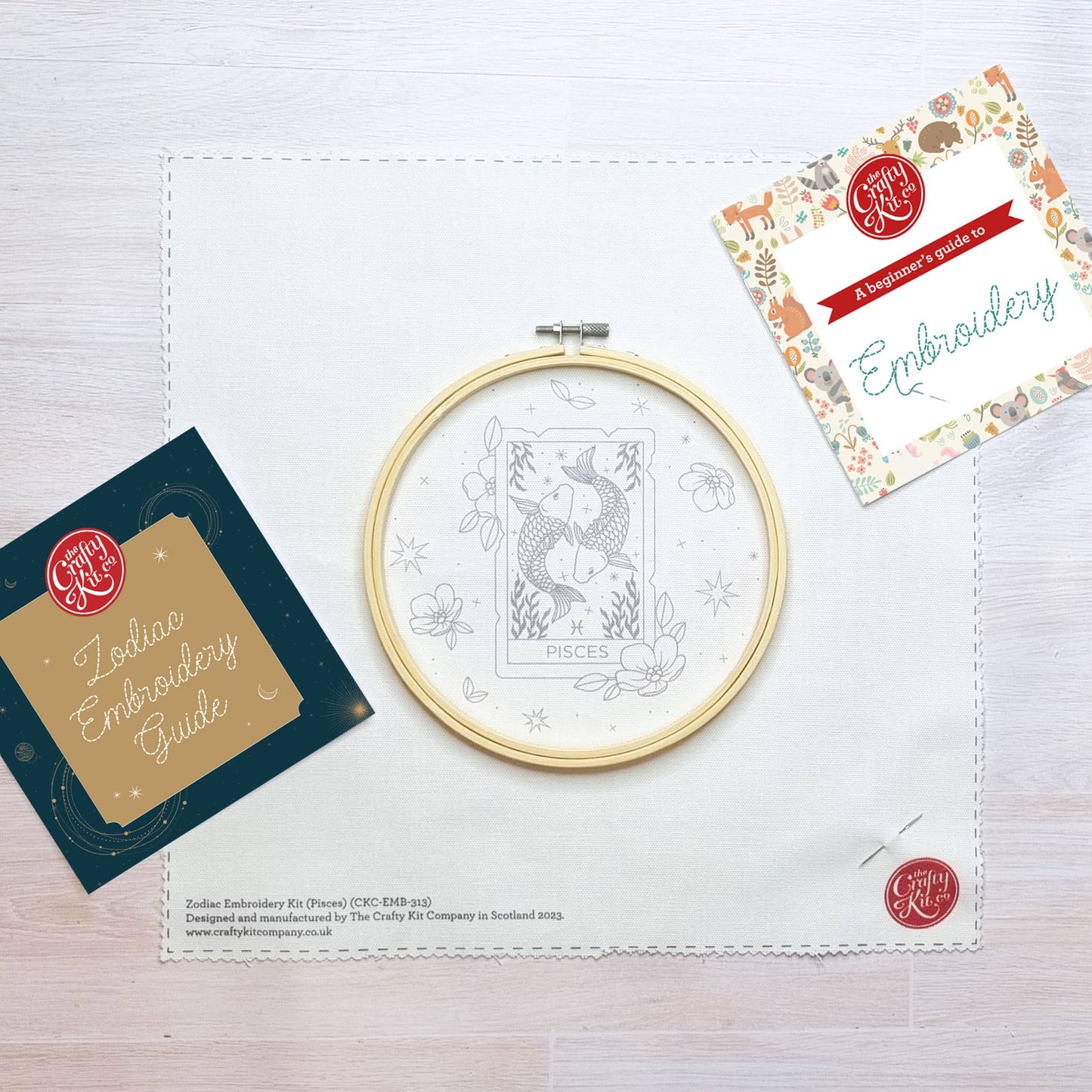 The Crafty Kit Company: Signs of Zodiac - Pisces Embroidery Kit