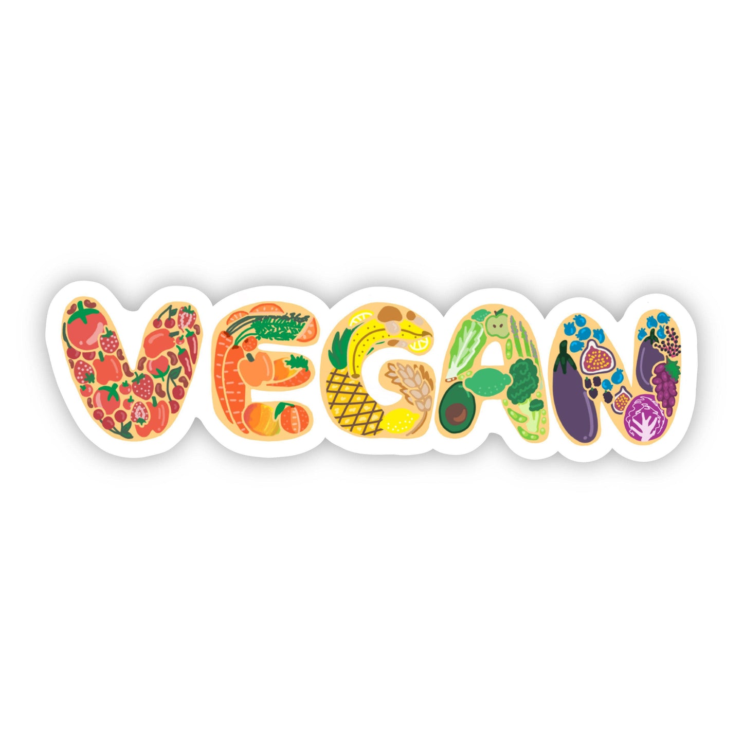 Big Moods: Vegan Lettering Sticker