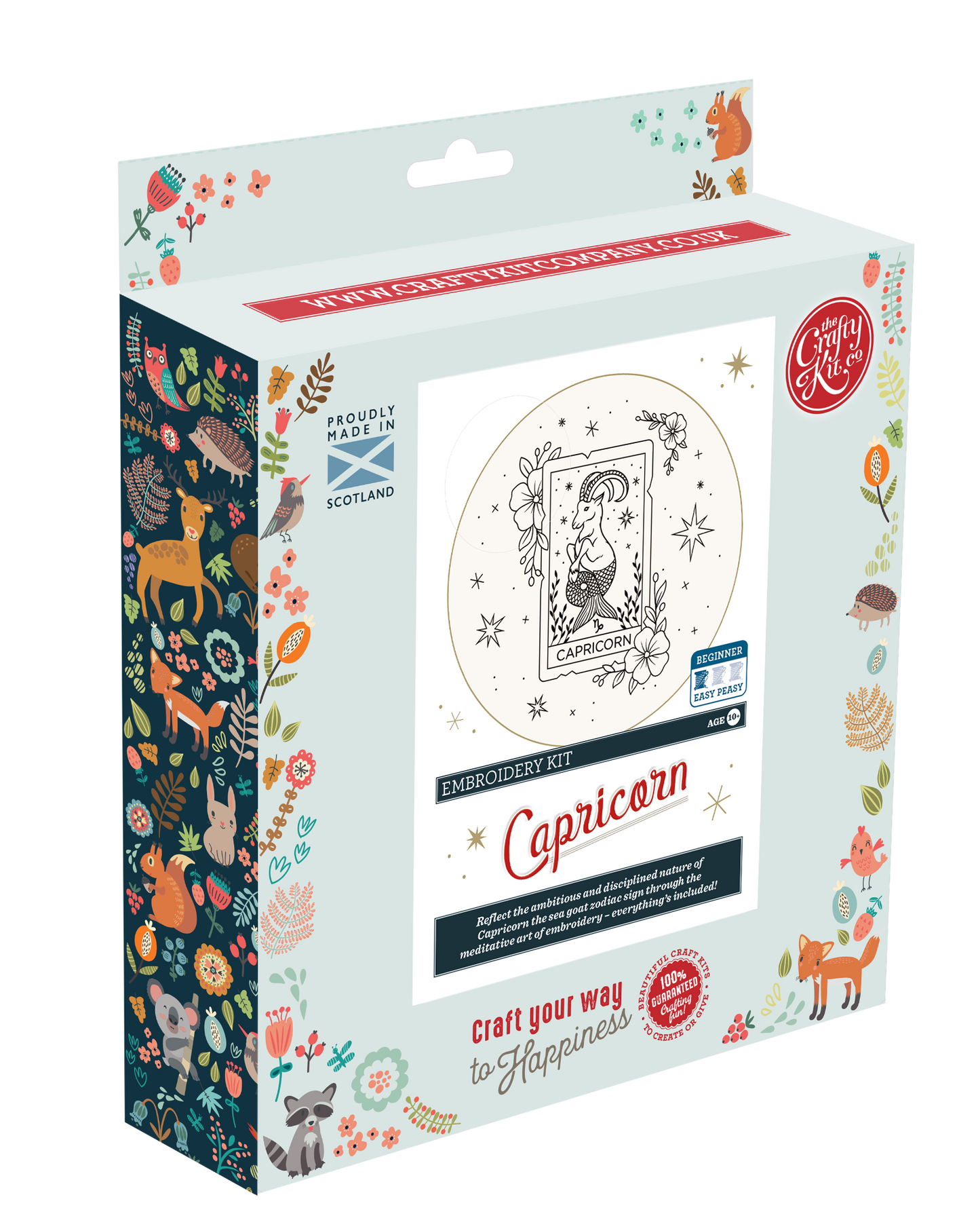 The Crafty Kit Company: Signs of Zodiac - Capricorn Embroidery Kit