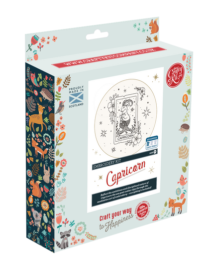 The Crafty Kit Company: Signs of Zodiac - Capricorn Embroidery Kit