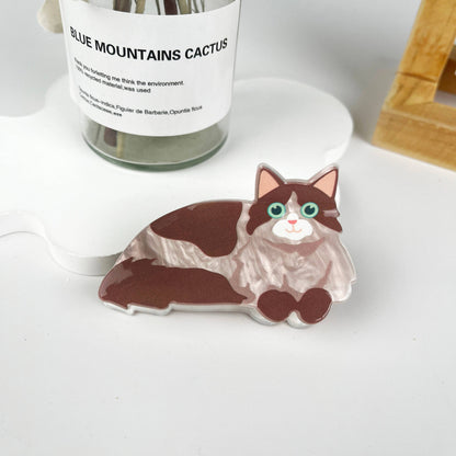 mildstyles: Cat style animal hair claw clip