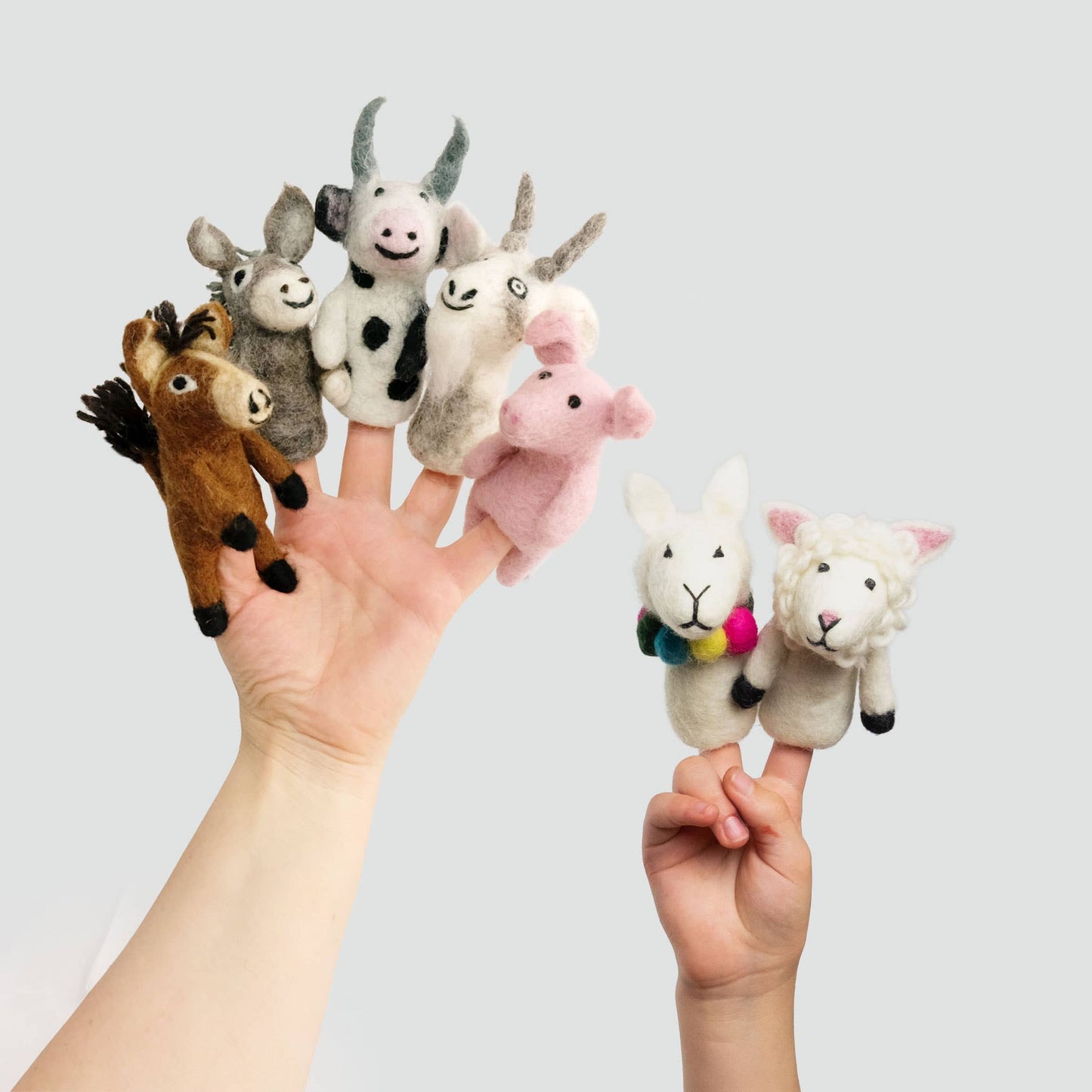 The Winding Road: Felt Finger Puppets Assorted Barnyard Buddies