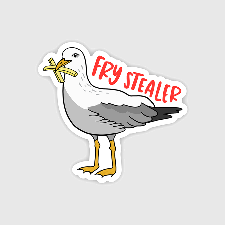 Brittany Paige: Seagull Fry Stealer Sticker