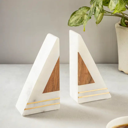 Guari Kholi: Gilmore Marble Bookends, Set of 2