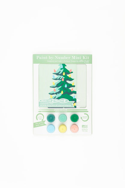 Elle Crée (She Creates): Christmas Tree MINI Paint-by-Number Kit