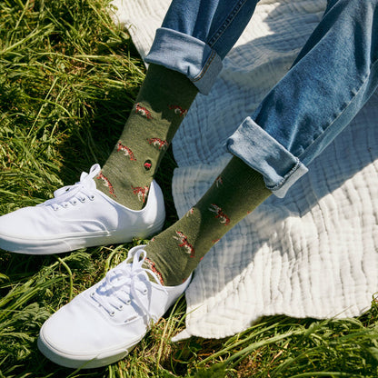 Conscious Step: Socks that Protect Tigers (Green Tigers)