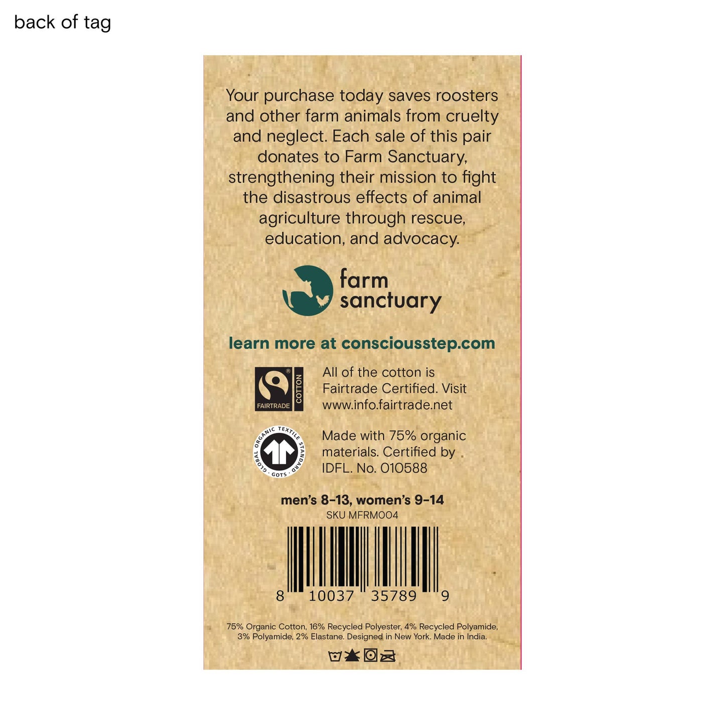 Conscious Step: Socks that Save Roosters
