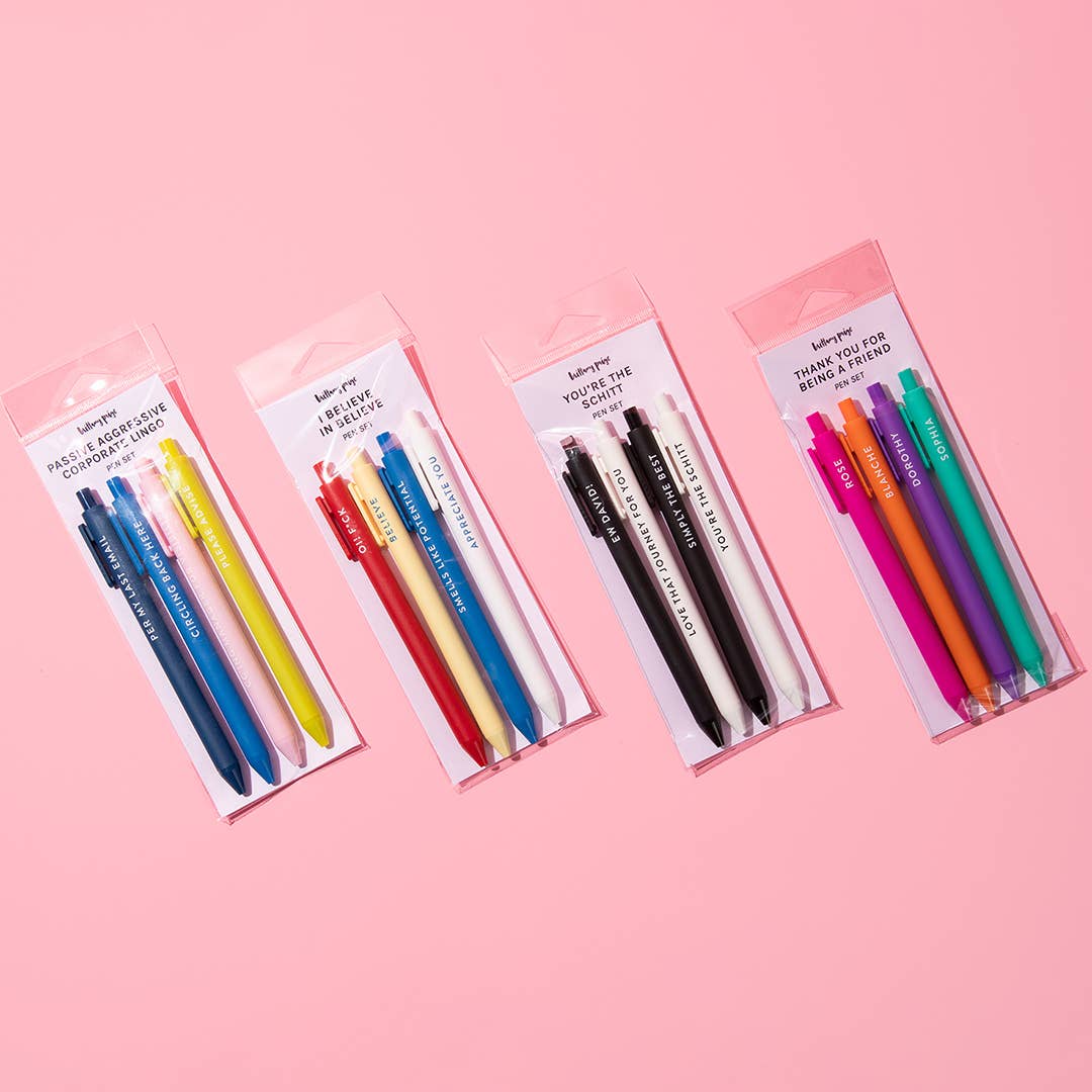 Brittany Paige: Passive Aggressive Corporate Lingo Jotter Pen Set