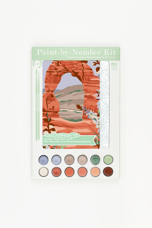 Elle Crée (She Creates): Arches National Park Paint-by-Number Kit