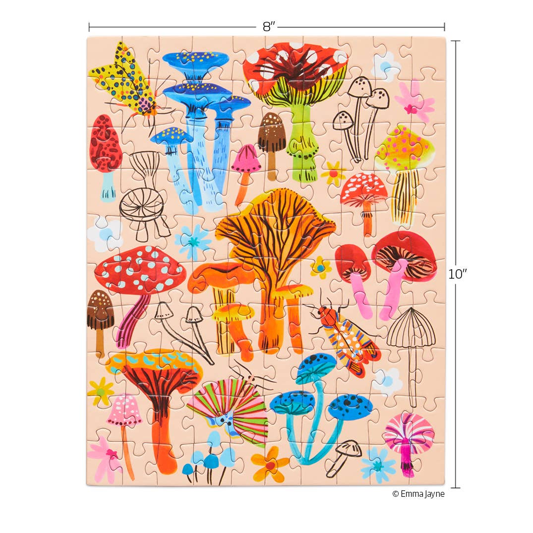 WerkShoppe: Mushroom Patch | 100 Piece Puzzle Snax