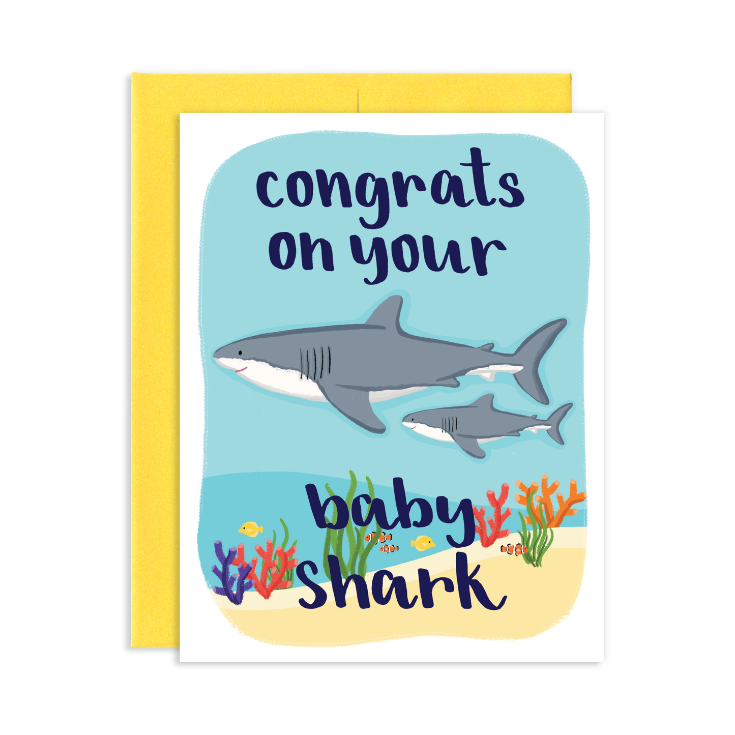 Grey Street Paper: Baby Shark Greeting Card