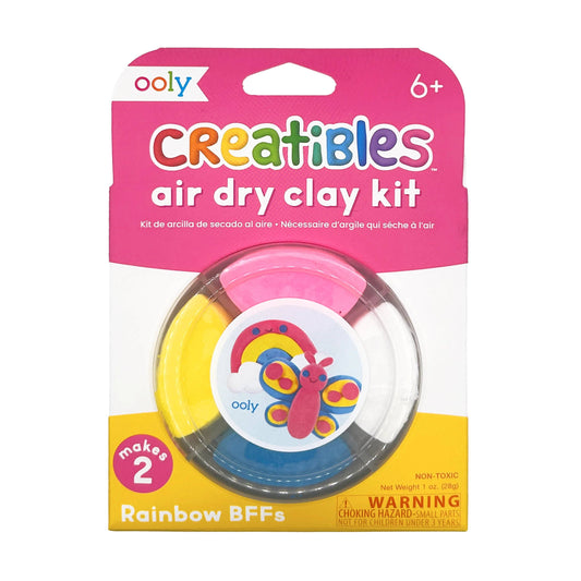 OOLY: Creatibles D.I.Y. Air-Dry Clay Kit: Rainbow BFFs (Set of 4)