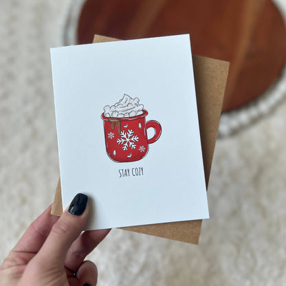 Big Moods: Stay Cozy Mug Holiday Card