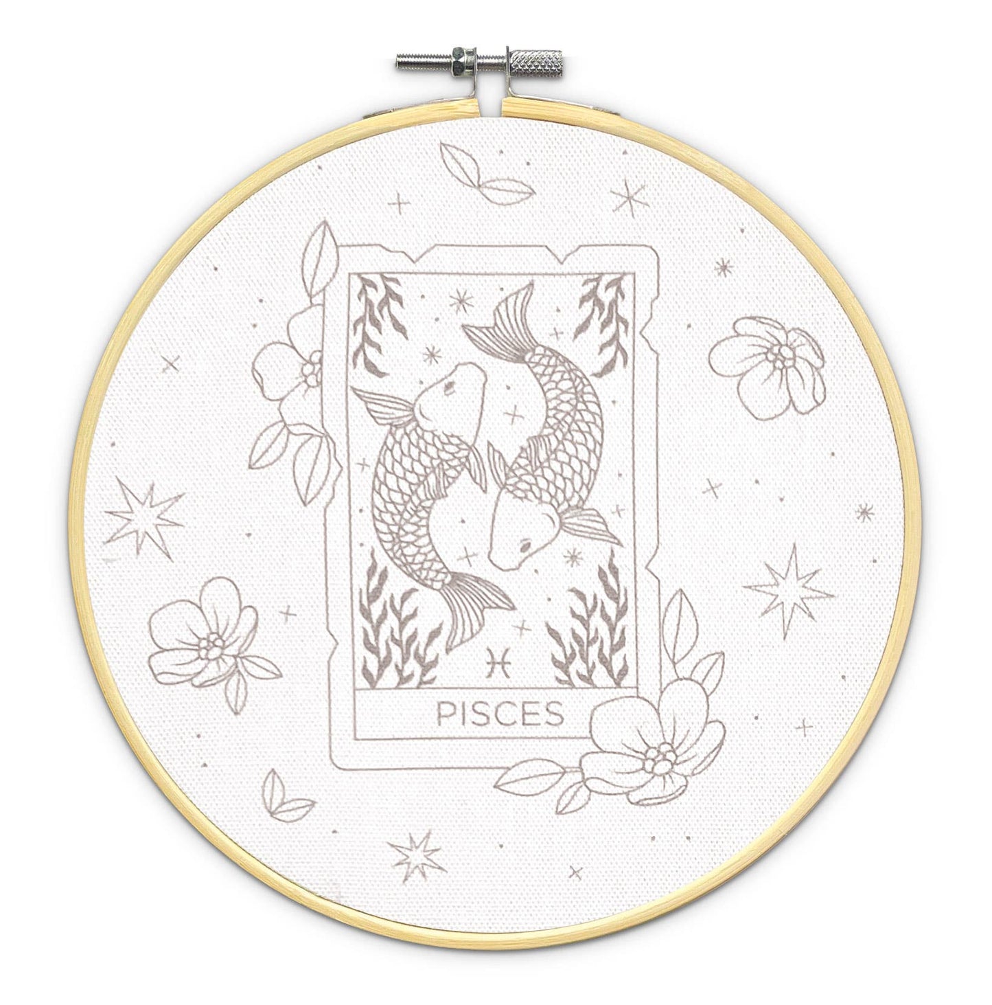 The Crafty Kit Company: Signs of Zodiac - Pisces Embroidery Kit