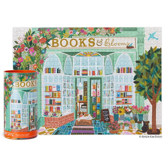 WerkShoppe - Books And Blooms | 1000 Piece Puzzle