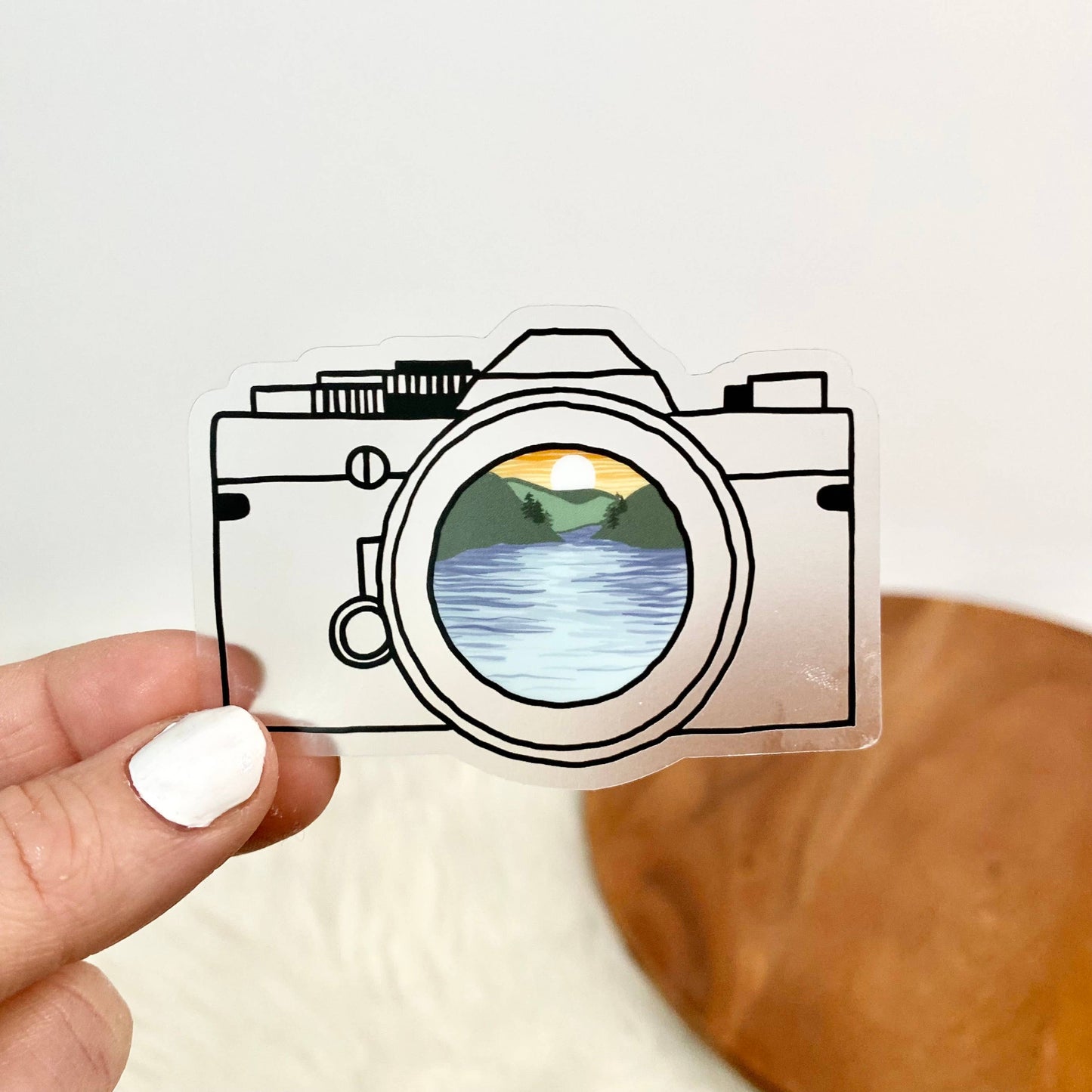 Big Moods: Camera Nature Clear Sticker