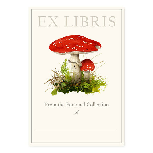 Felix Doolittle: Amanita Muscaria Mushroom - Bookplates