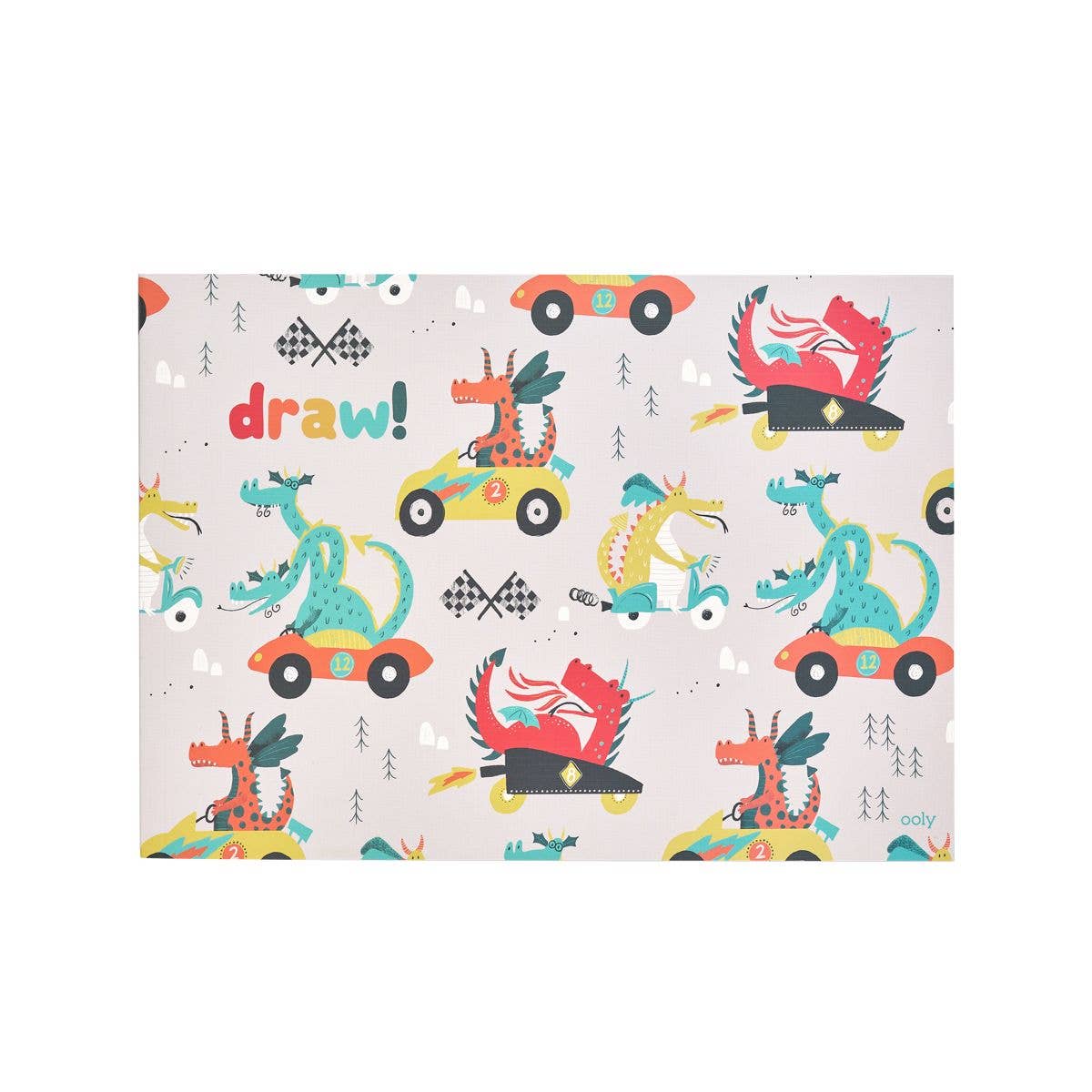 OOLY: Dragon Race Tracks Doodle Pad Duo Sketchbook - set of 2