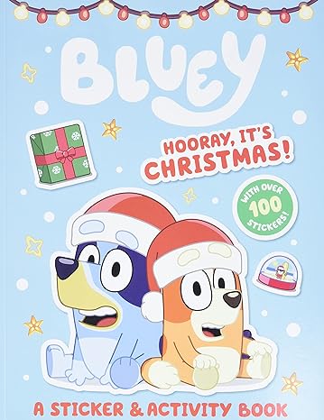 Bluey: Hooray, It's Christmas!: A Sticker & Activity Book