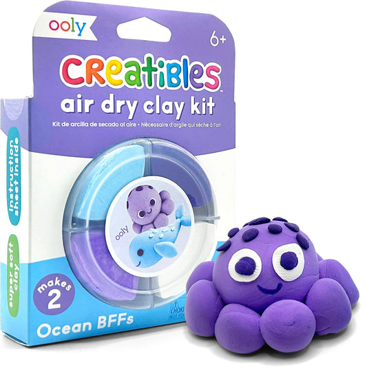 OOLY: Creatibles D.I.Y. Air-Dry Clay Kit: Ocean BFFs (Set of 4)