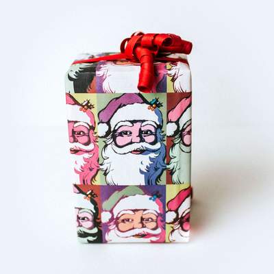 Wrappily Eco Gift Wrap Co.: Warhol Santa Double-sided Eco Wrapping Paper