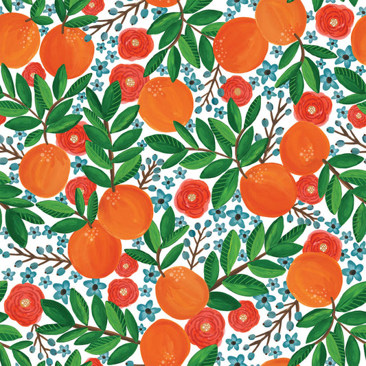 Jillson & Roberts: Mandarin Grove Gift Wrap Roll