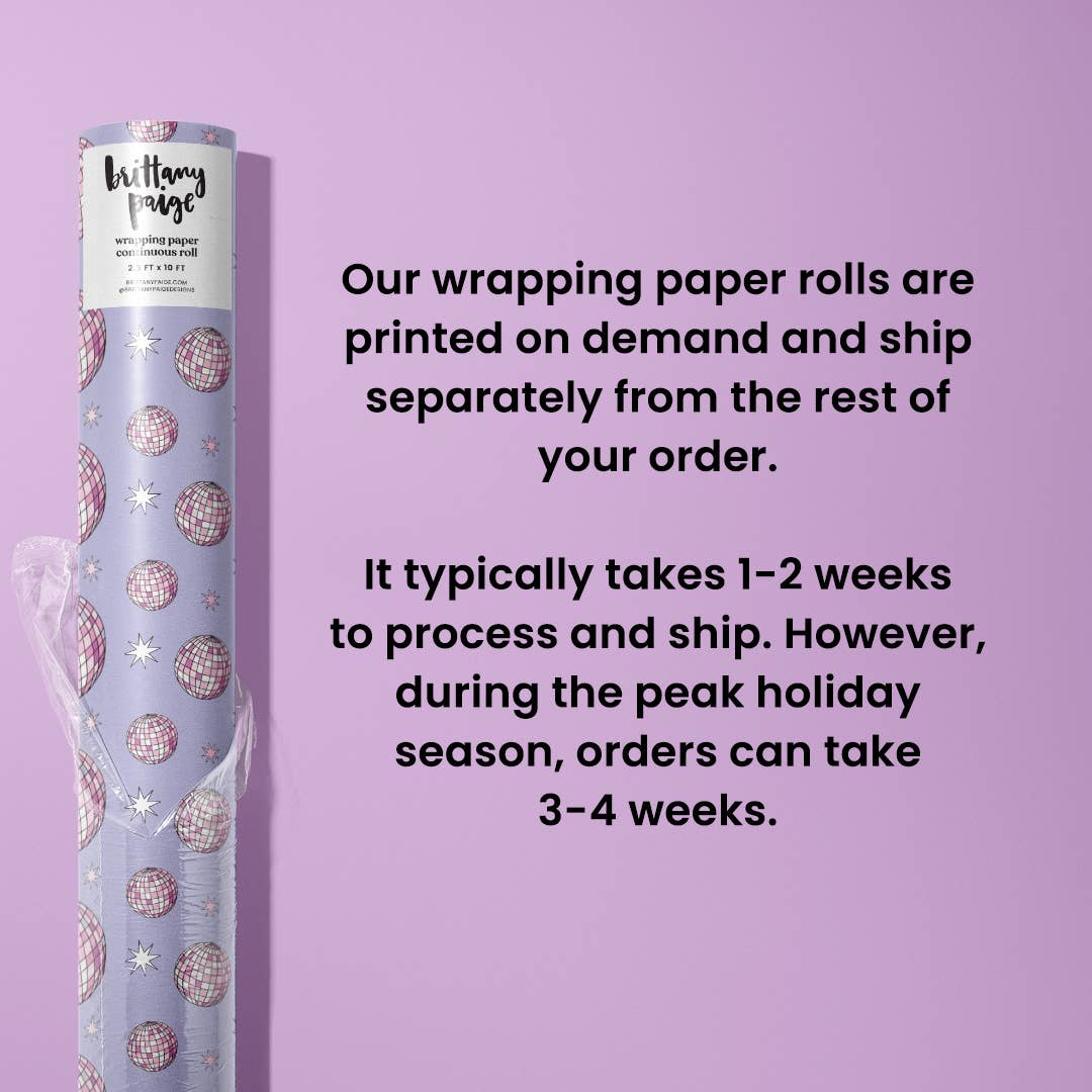 Brittany Paige: Santa Baby Christmas Wrapping Paper Roll