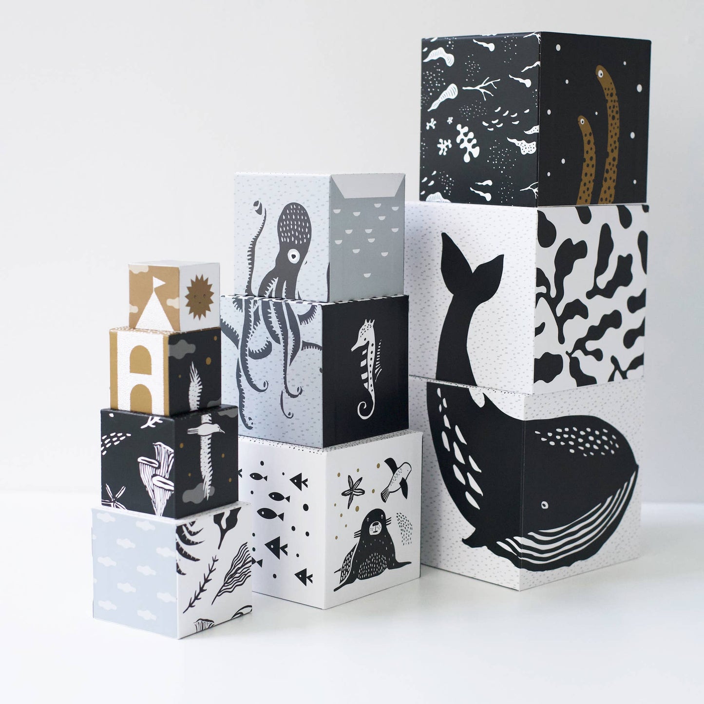 Wee Gallery: Nesting Blocks - Ocean Animals