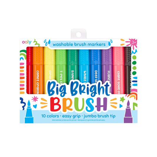 OOLY: Big Bright Brush Markers - set of 10