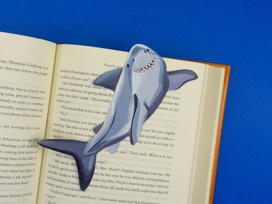 Grey Street Paper: Shark Die-Cut Bookmark