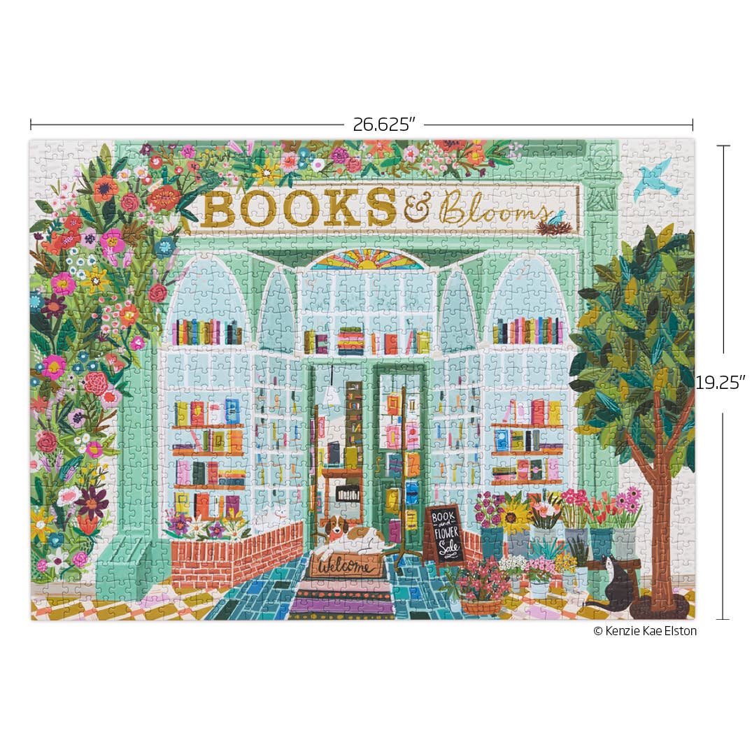 WerkShoppe - Books And Blooms | 1000 Piece Puzzle