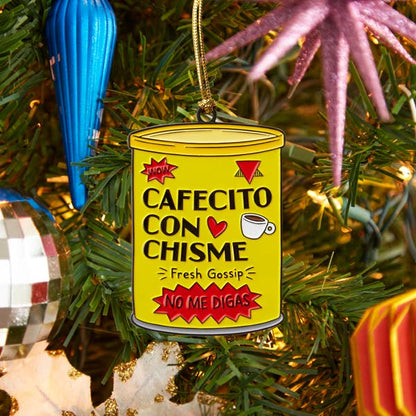 The Found: Cafecito con Chisme Enamel Ornament