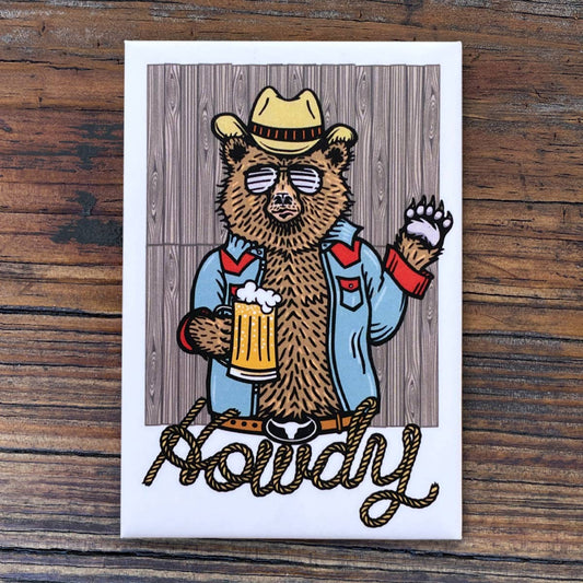 Two Little Fruits: Magnets | Howdy Bear Magnet | Cowboy Magnet | Gifts