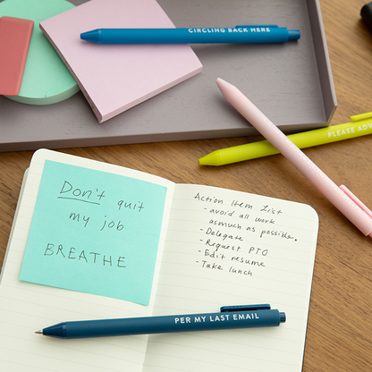 Brittany Paige: Passive Aggressive Corporate Lingo Jotter Pen Set