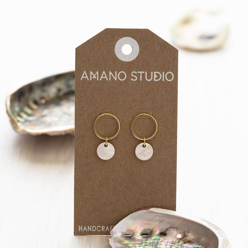 Amano Studio: Playa Studs - Abalone or Mother of Pearl