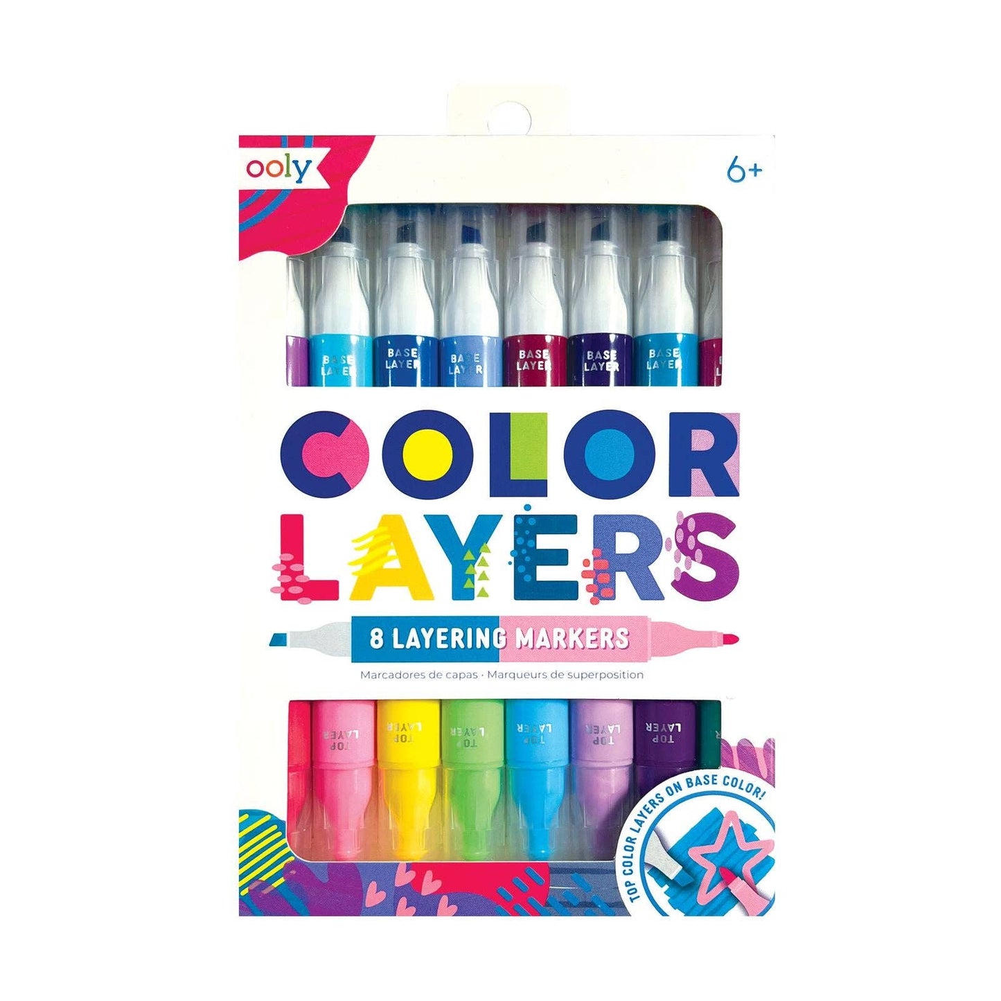 OOLY: Color Layers Double-Ended Layering Markers- Set of 8