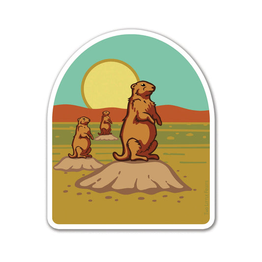 Two Little Fruits: Stickers Prairie Dog Sticker – Cute Wildlife Vinyl Decal