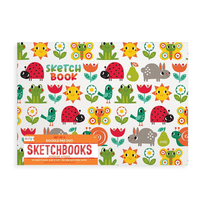 OOLY: Doodle Pad Duo Sketchbooks: Sunshine Garden - Set of 2