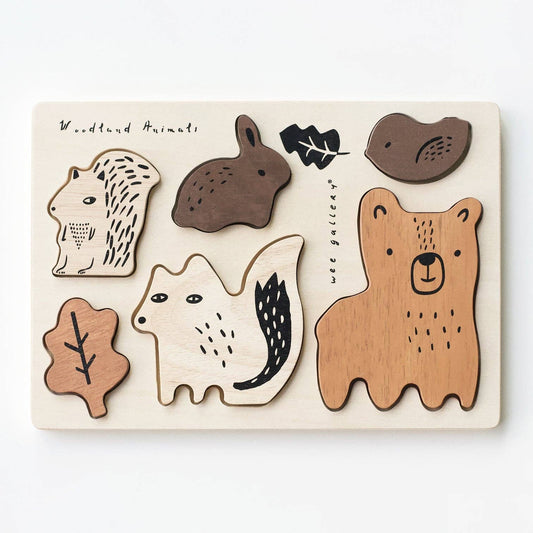 Wee Gallery: Wooden Tray Puzzle Woodland Animals (2nd Edition)